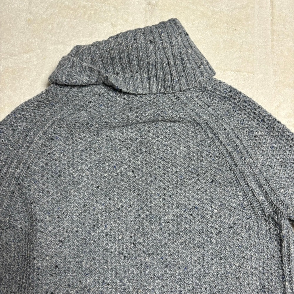 Lauren Ralph Lauren Women Turtleneck Sweater Medium Gray Speckled Cozy Winter - Picture 12 of 15